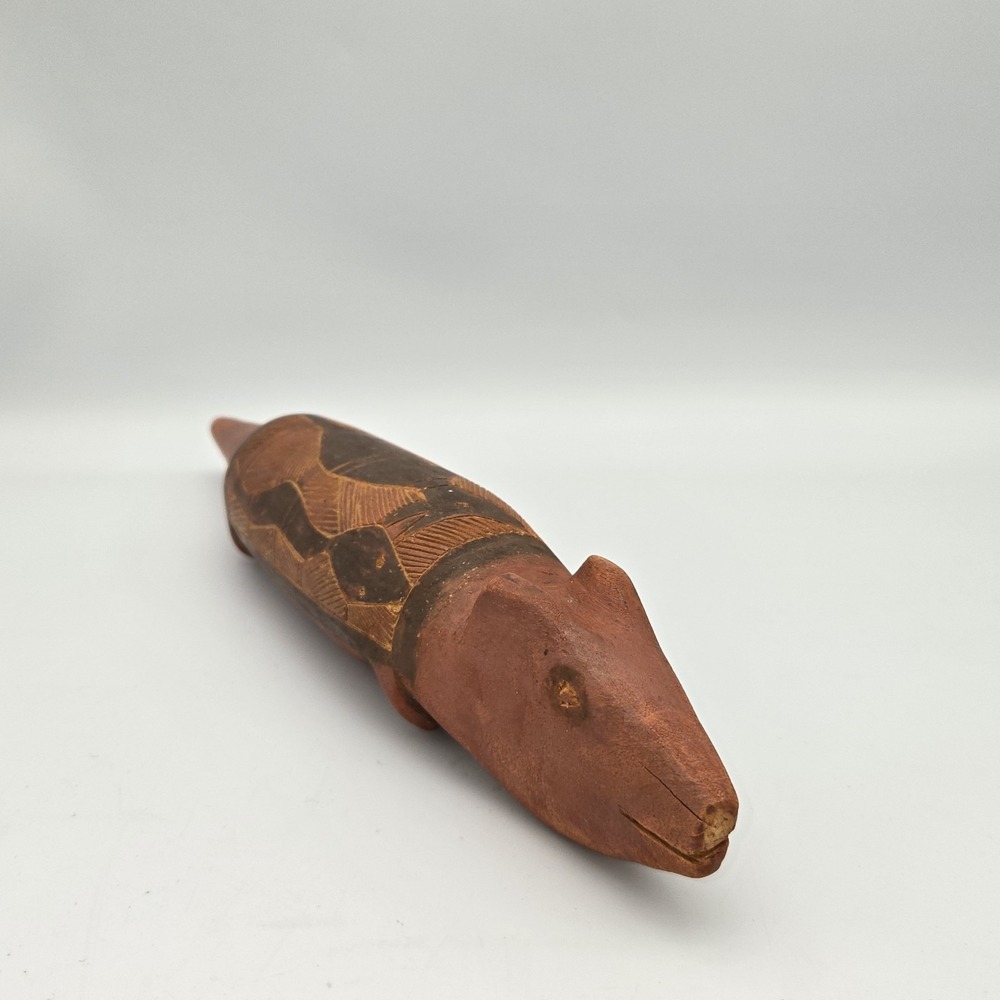 Australia Aboriginal Possum Totem Carved Painted Wood Animal Arnhem Land 13.25" - Picture 4 of 16